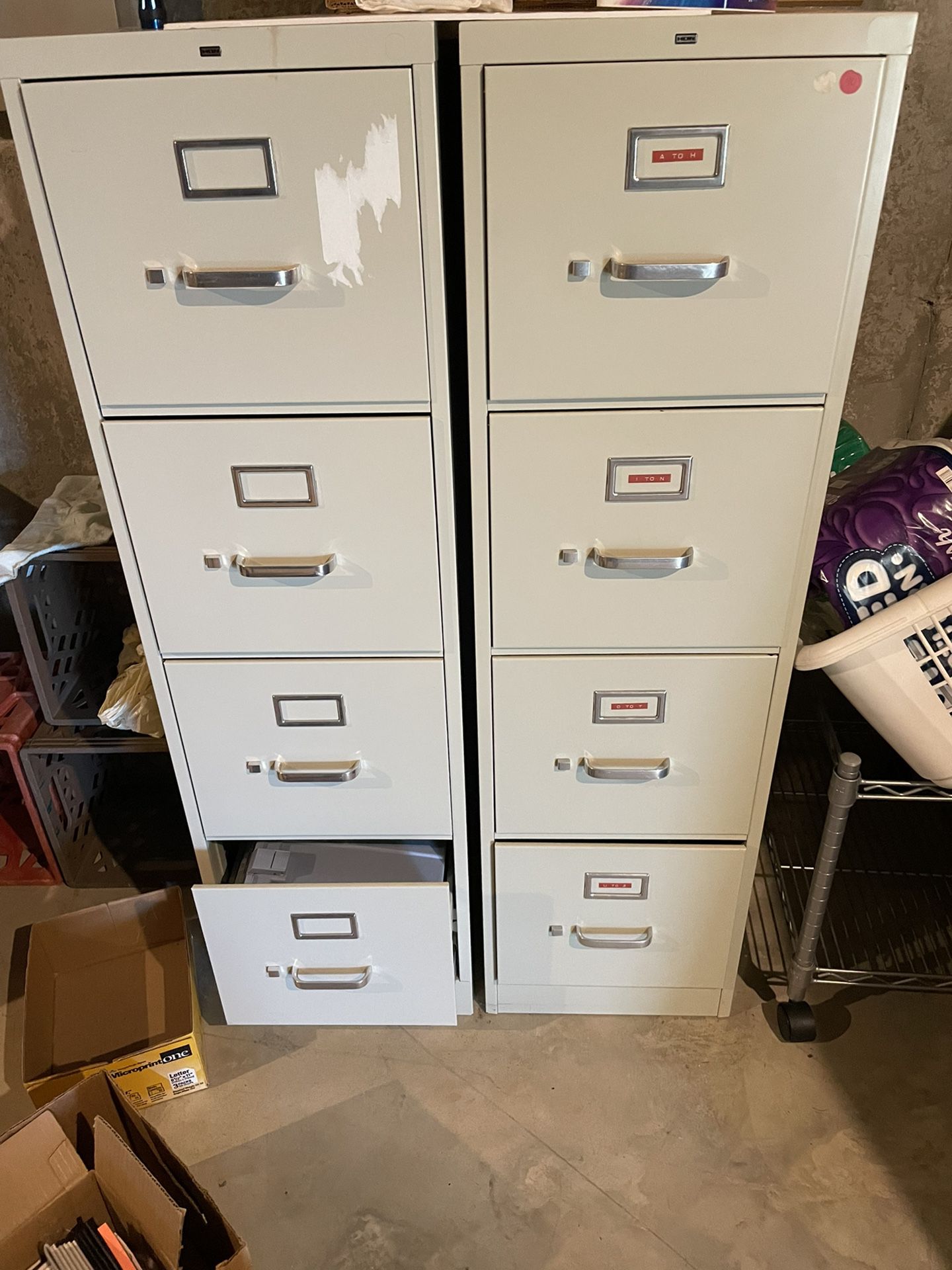 Two File Cabinets 