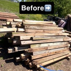 Pressure Treated Repurposed 4x4s (Pick up today in Del Valle Austin)