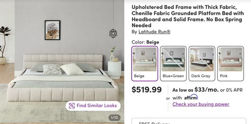 King bed frame