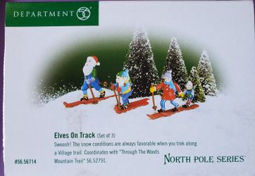 North Pole Dept 56 Elves On Track