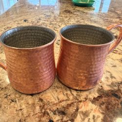 Copper Mugs William Sonoma $15 Pair 