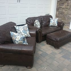 Sofa Loveseat Ottoman Set 