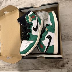  Air Jordan 1 Retro High OG Gs ‘Lucky Green'
