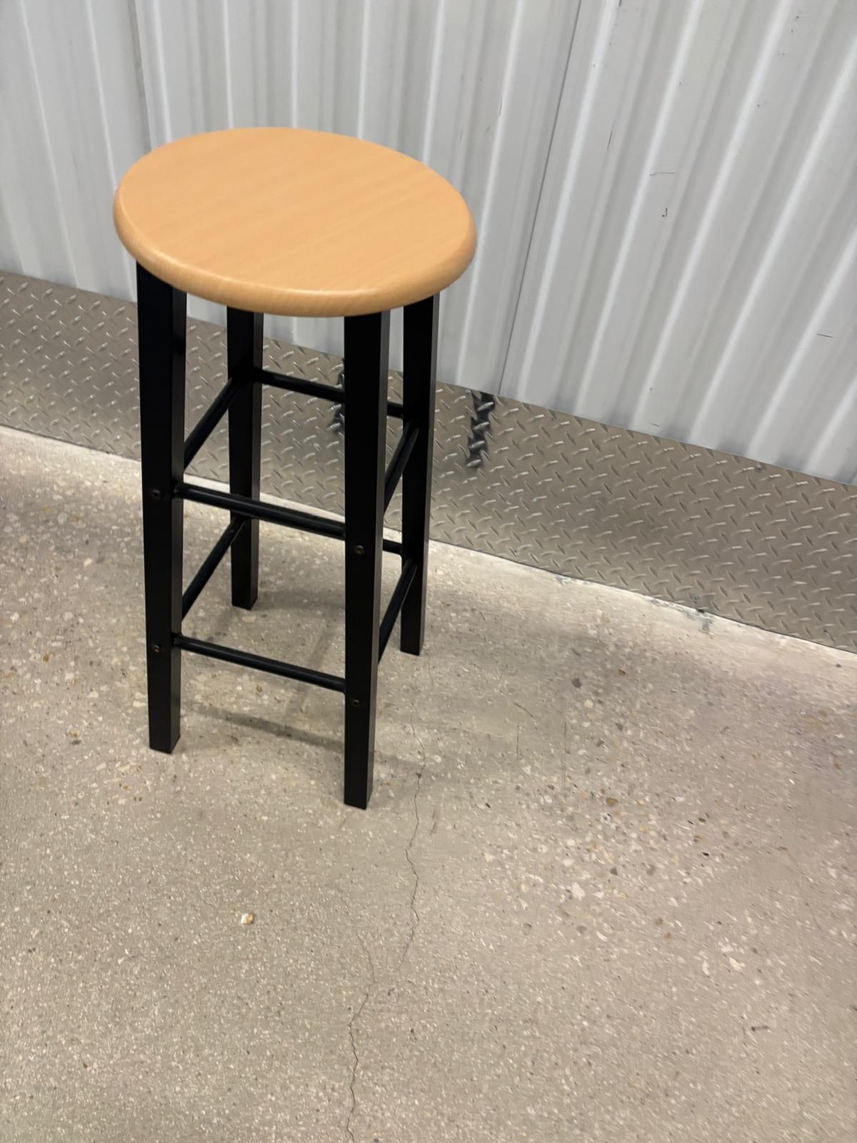 Metal base stool… 12” around 28” high . $20