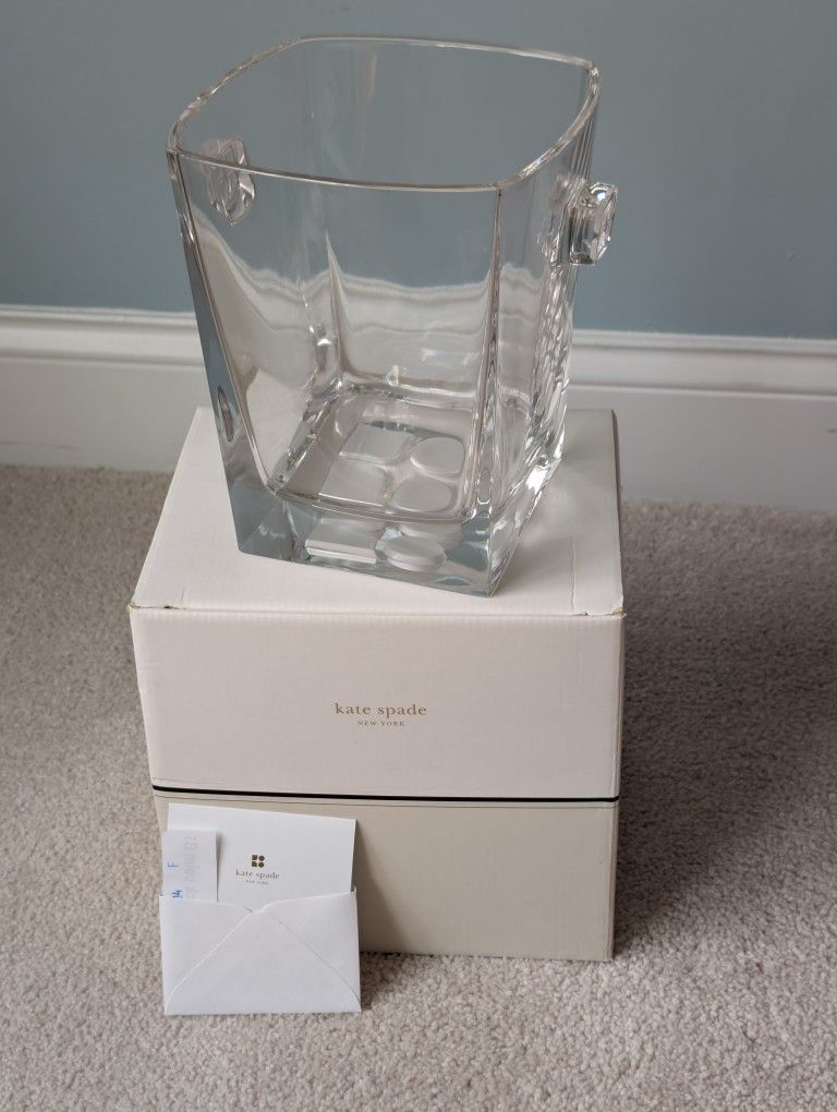 Vintage Kate Spade Lenox Crystal Ice Bucket 