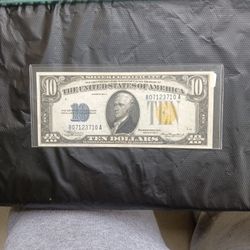 "Orange Seal" Silver Certificate Legal Currency 