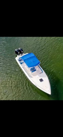 GlassStream Boat With Twin Mercury 250 XS Goldblock 