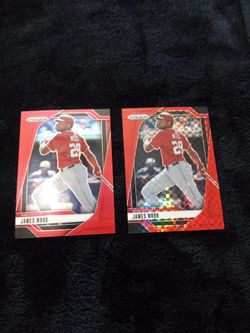 Washington Nationals 2025 James Wood Red Power Prizms /99