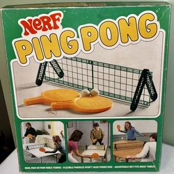 NERF PING PONG table tennis game in box