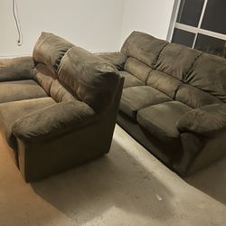 Couch and loveseat