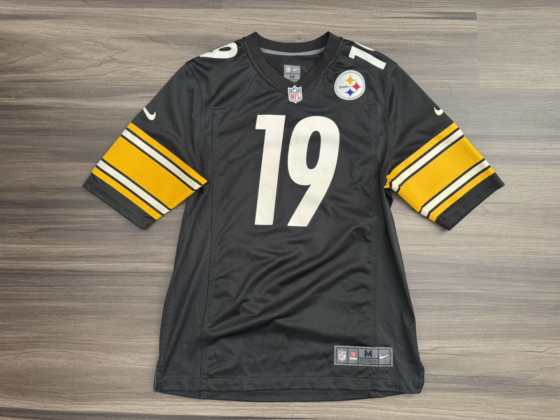 Nike On Field Pittsburgh Steelers JuJu Smith-Schuster #19 Home Jersey Men’s M