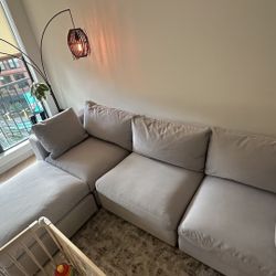 9ft Cloud Couch – 4 Piece Sectional - Good Condition 