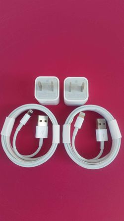 2 (6feet) Brand New Original Apple IPhone Chargers