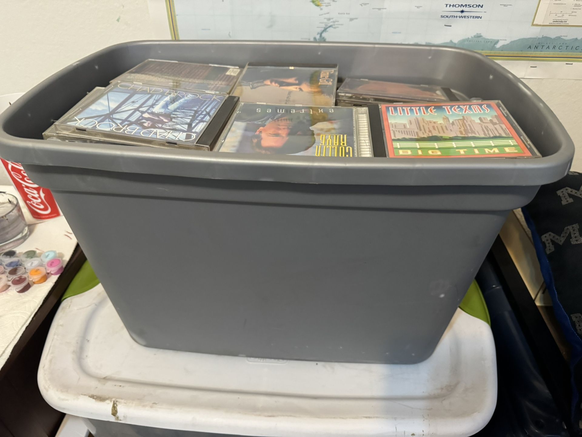 Entire Tub Of CDs. Probably 300-400 CD’s