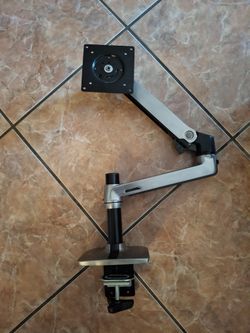 Ergotron LX Adjustable Desk Monitor Arm, Up To 34" Monitor, Polished Aluminum