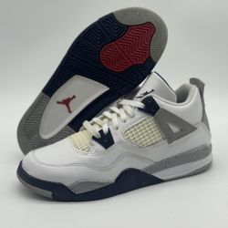 Nike Air Jordan 4 Retro Midnight Navy Blue BQ7669-140 YOUTH Size 3 (3Y) 