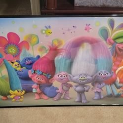 Large framed Trolls picture 34x23