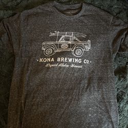 Kona Brewing Co. Graphic Tee – Hawaii Surf Style Shirt (Men’s Large)
