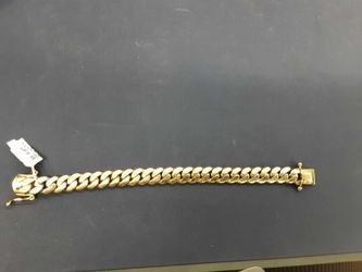 Cuban Link Bracelet - Yellow Gold 10k (.417) 76.5 grams 8 inch