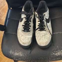 Silver Nike Sneakers 