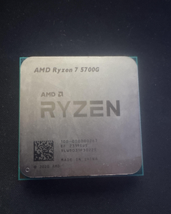 AMD Ryzen 7 5700G 8Core/16T Desktop Processor 100-000000263 Radeon Graphics