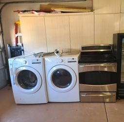 Washer,Dryer and stove