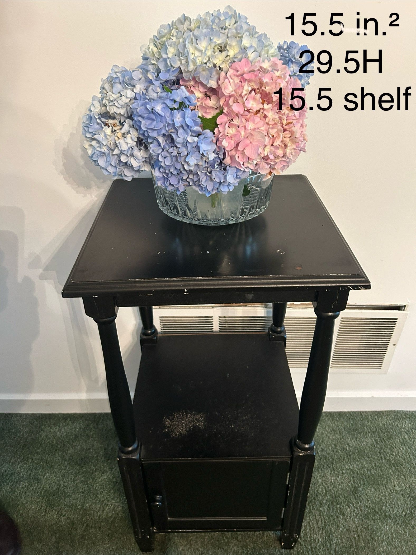 Vintage stand, lamp table, nightstand, side table, entryway