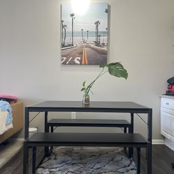 Dining Table And 2 Benches 