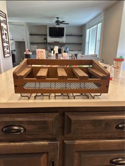 Wine Bottle & Glass Holder