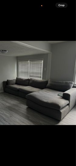 Grey sectional sofa