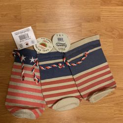 (3) TITOS COLLECTIBLE BURLAP BOTTLE SLEEVES — American Flag Themes - NEW W/TAGS