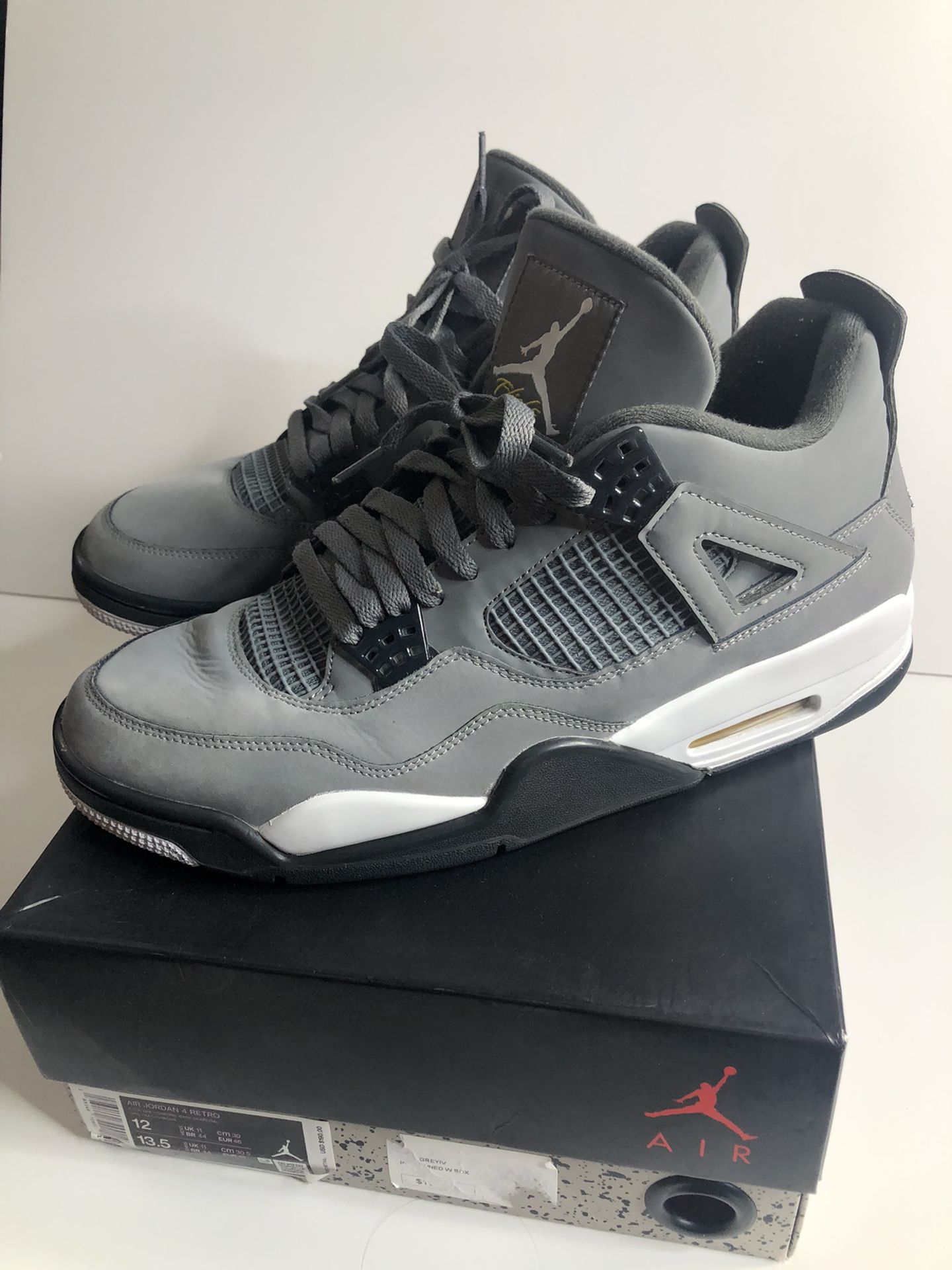 Nike air Jordan 4 cool grey size 12