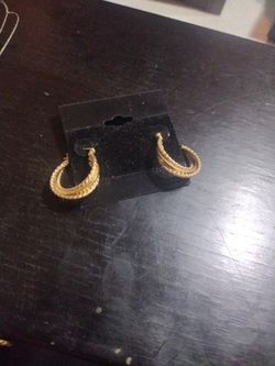 14k Gold Hoops