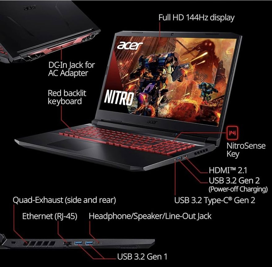 ACER Nitro 5 An517 54 Gaming laptop