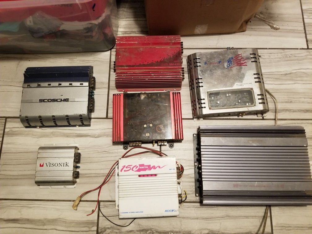 7 old school car amplifiers