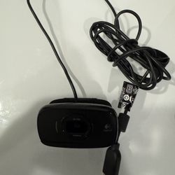 USB webcam with built-in microphone.