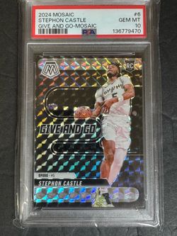 2024 Mosaic Stephon Castle RC Give and Go PSA 10