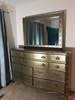 Dresser with mirror