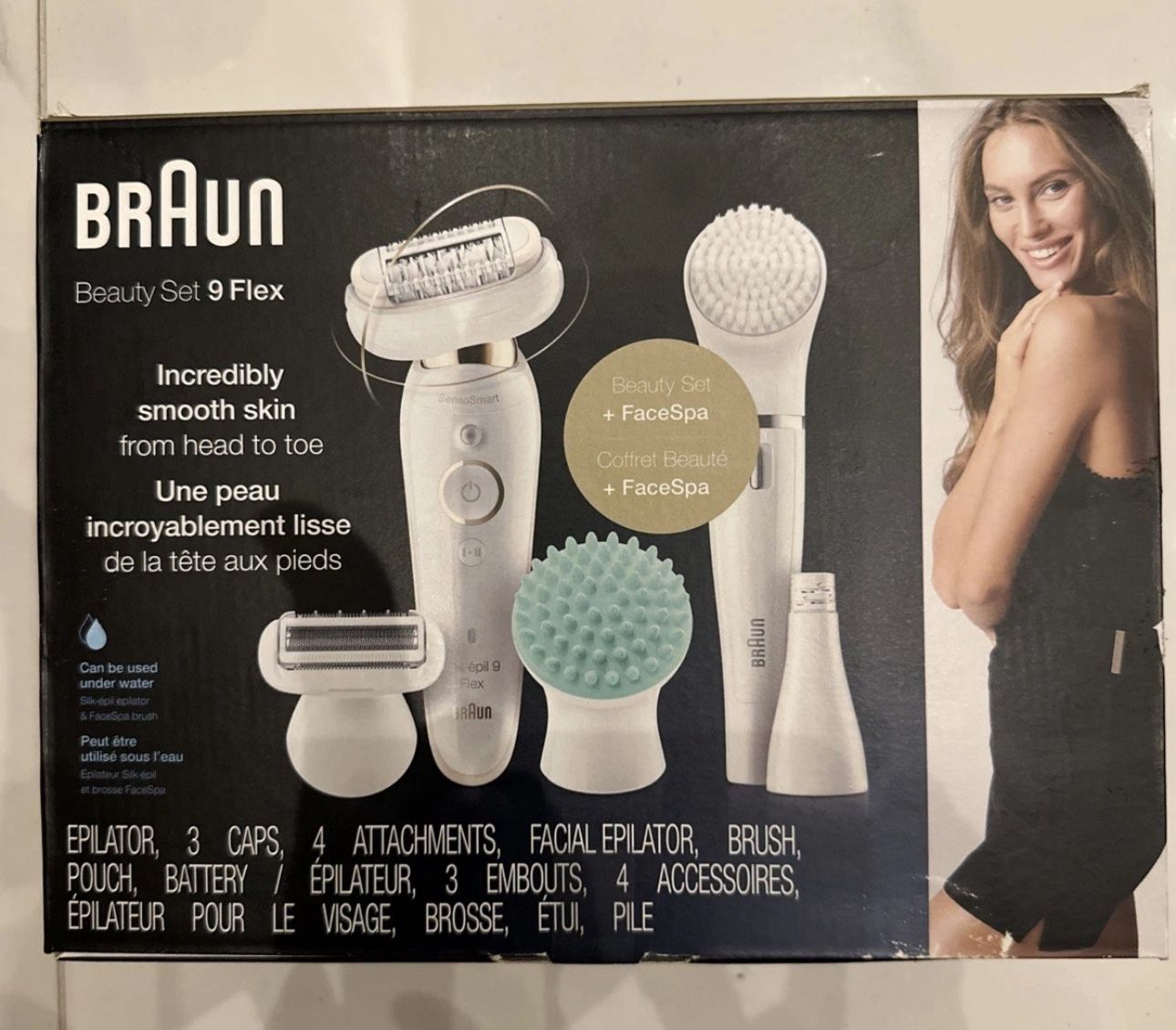 Braun Epilator Silk-épil Beauty Set 9 Flex 9300 3D Facial Hair Removal for Women