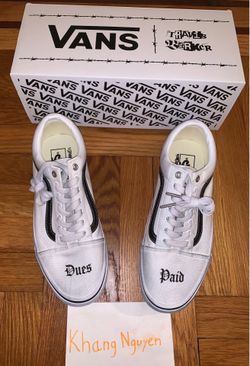 Vans Old Skool Travis Barker Dues Paid White Size US M 9.5