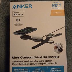 BRAND NEW ANKER 3 AND 1 MAGSAFE CHARGER
