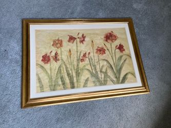 Large Framed Cheri Blum Flower Print