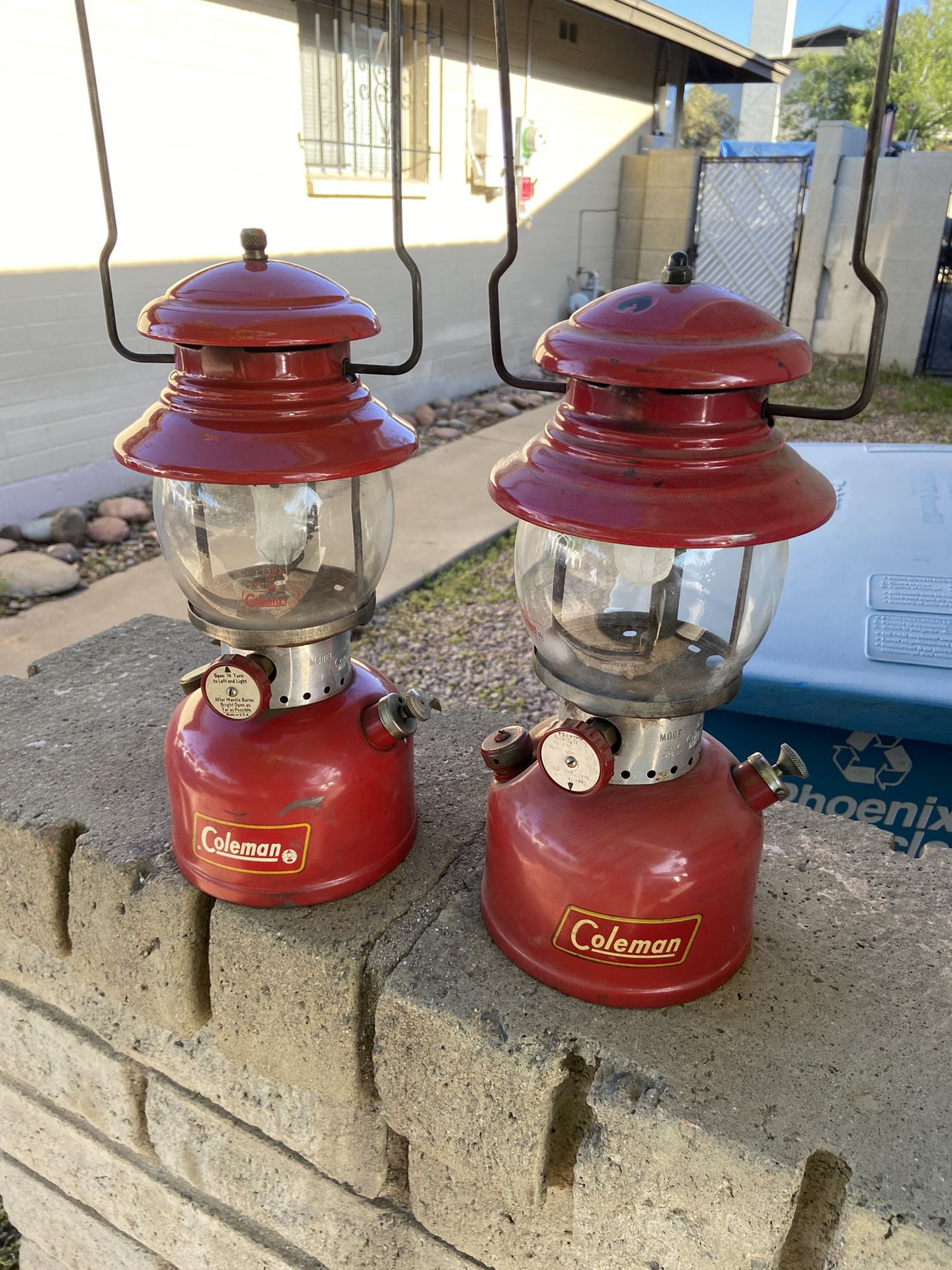 Coleman Lanterns Cooler Vintage REDUCED BUNDLE $100. 