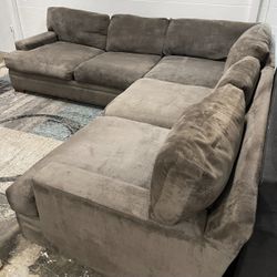 Feathered Sectional Free Delivery Large Sofa Couch