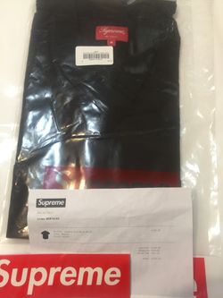 Supreme Michael Jackson Short Sleeve Work Shirt Sz Medium Black