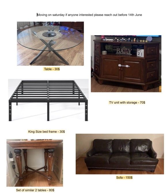 Furniture For Sale!