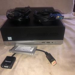 HP ProDesk 400 G5 SFF i5-8500 3GHz 8GB RAM 1TB HDD + 500GB SSD + Cables Win 10 Pro