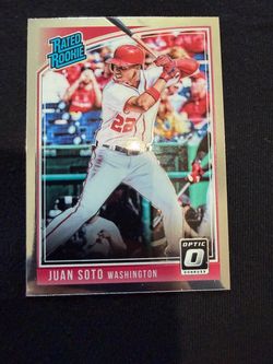 Juan Soto 2018 Rated Rookie Silver Holo Rookie Card