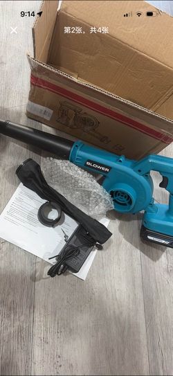 2-in-1 Electric Leaf Blower and Suction,Cordless Handheld Blower