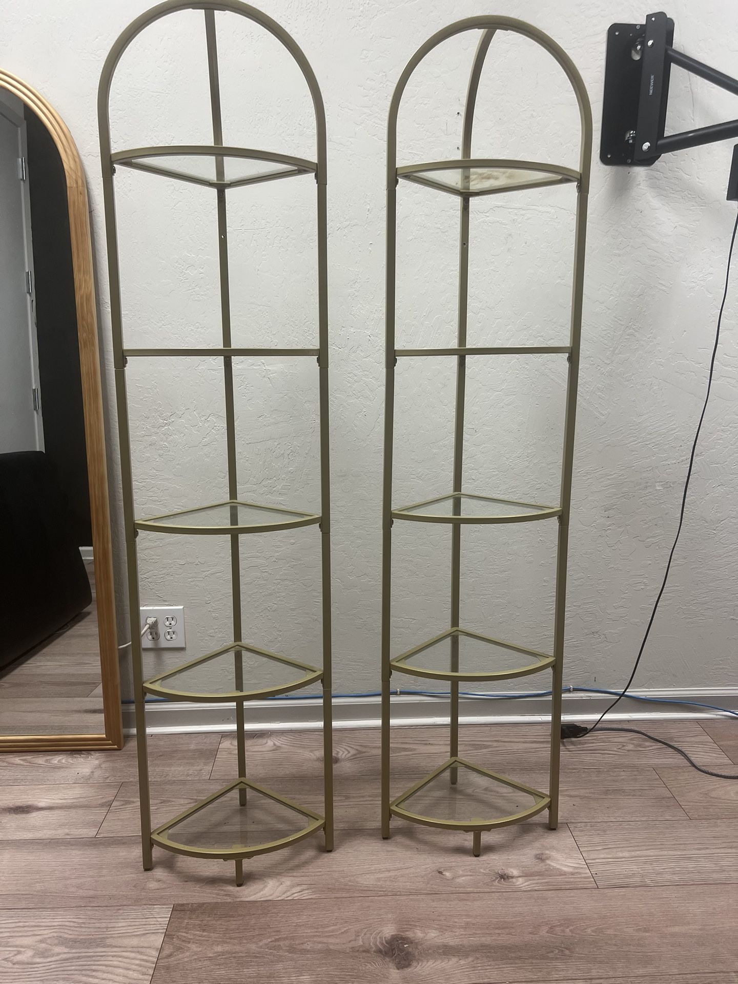 Two Gold Shelves